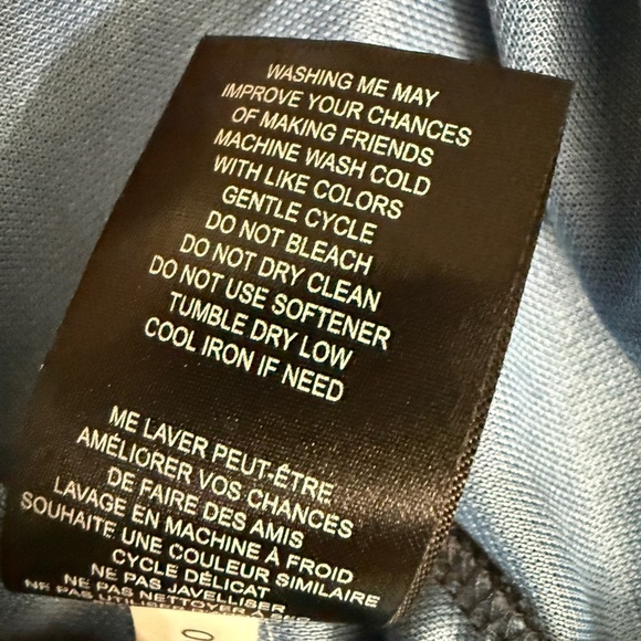 Travis Mathew Minimalist Polo — Charcoal Blue, Patriotic Trim, Size Large - Picture 12 of 13